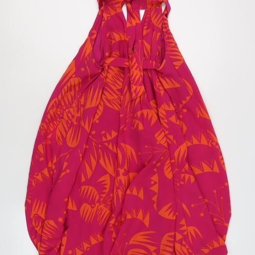 Rene Derhy Women's Pink Halter Sleeveless Dress