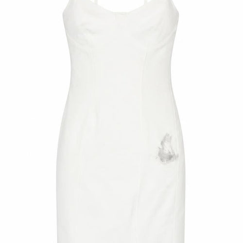 Bershka Women's White Bodycon Mini Dress XS