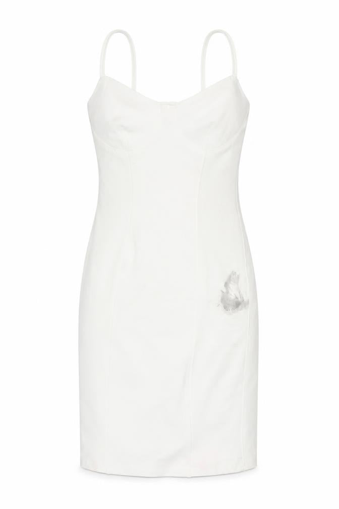 Bershka Women's White Bodycon Mini Dress XS