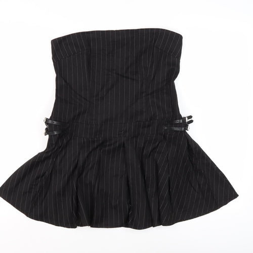 STR Women's Black Strapless Dress, Size 10, Party Style