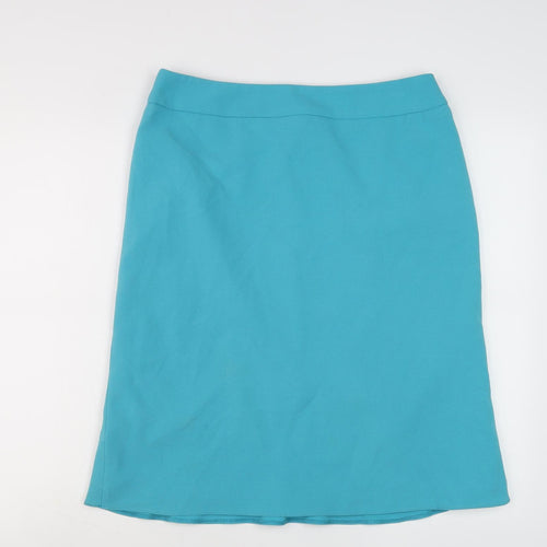 EWM Women's Blue Size 12 Midi Pencil Skirt