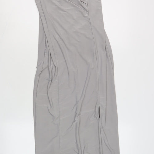 AX Paris Women's Grey Bodycon Midi Dress Size 12