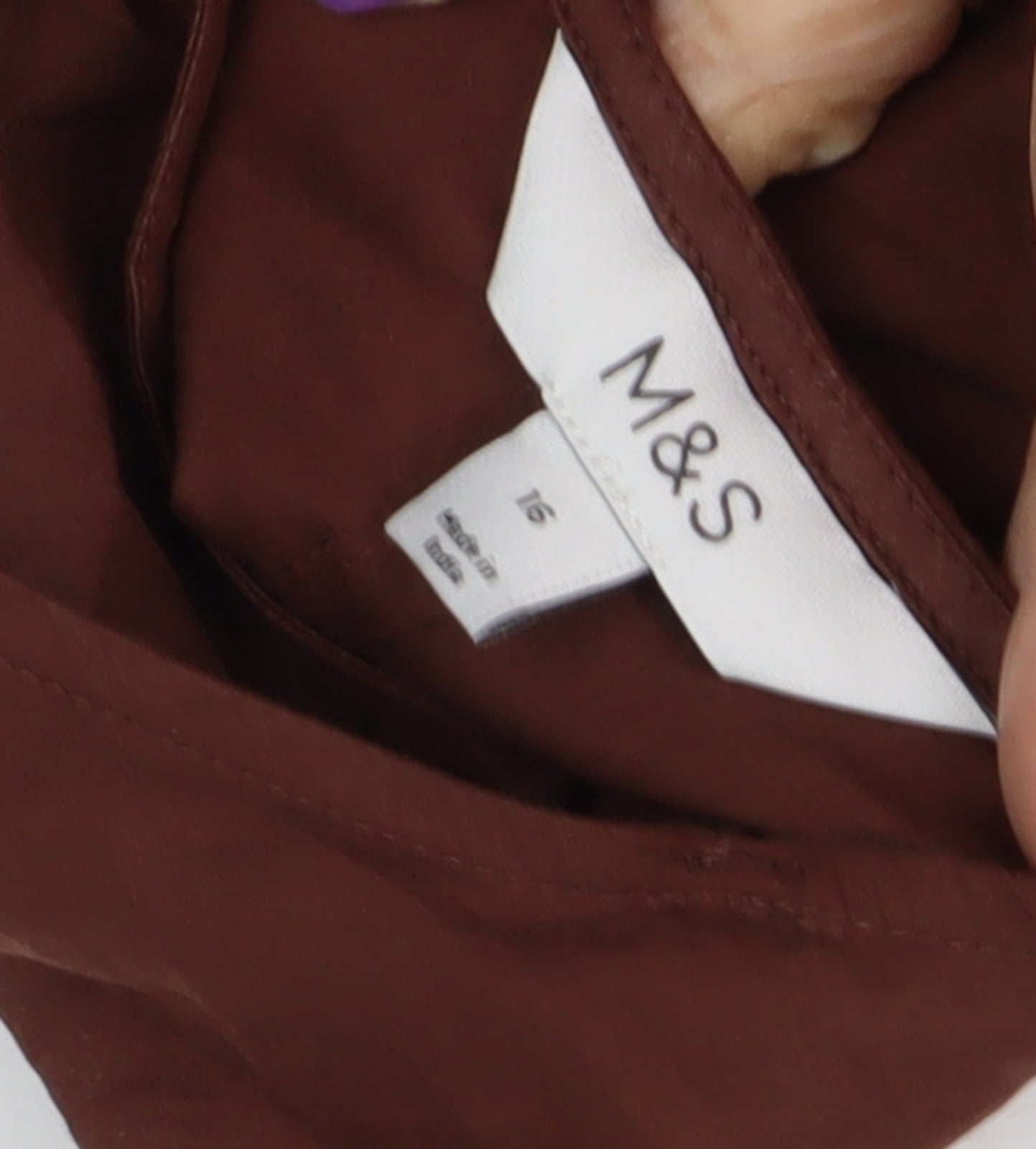 Marks and Spencer Women's Brown Slip Dress Size 16