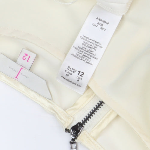 Debenhams Women's Ivory Sleeveless Blouse Size 12