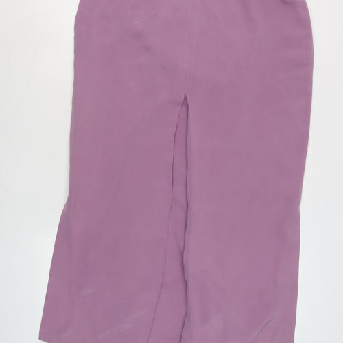 JV Collection Women's Purple Midi Pencil Skirt Size 14