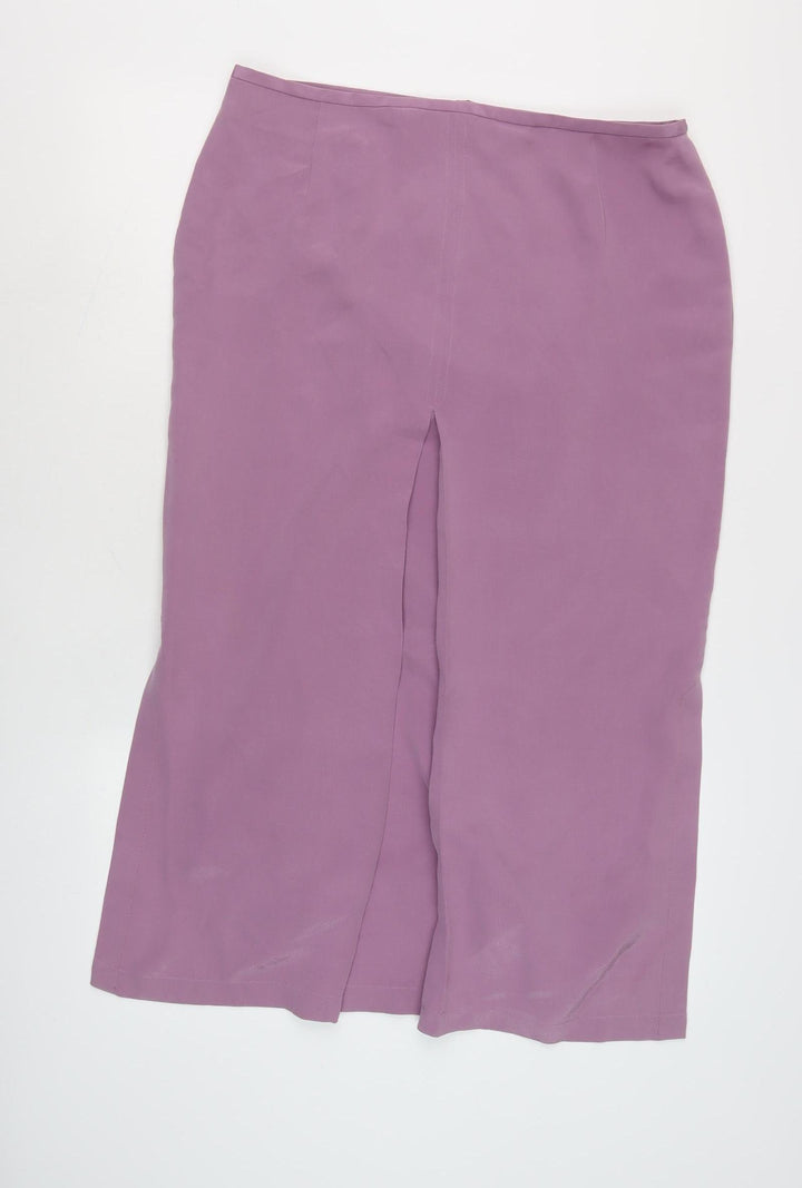 JV Collection Women's Purple Midi Pencil Skirt Size 14