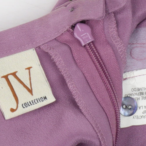 JV Collection Women's Purple Midi Pencil Skirt Size 14