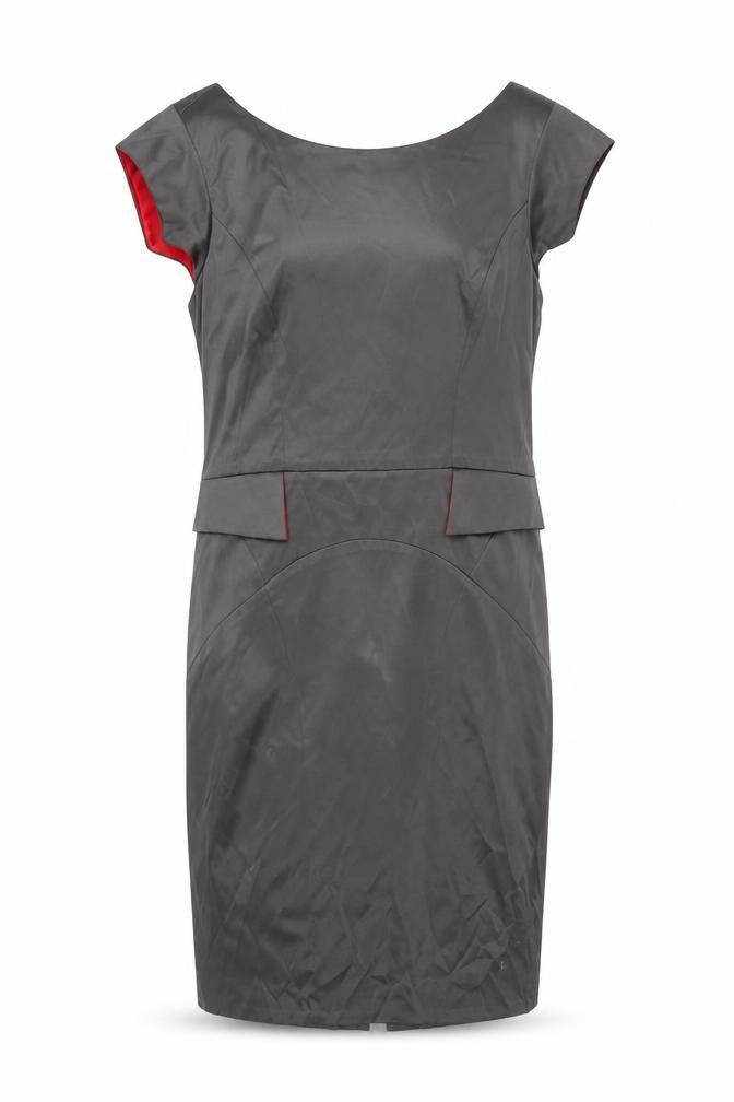 Front view of Untold Women's Black Boat Neck Dress, size 14