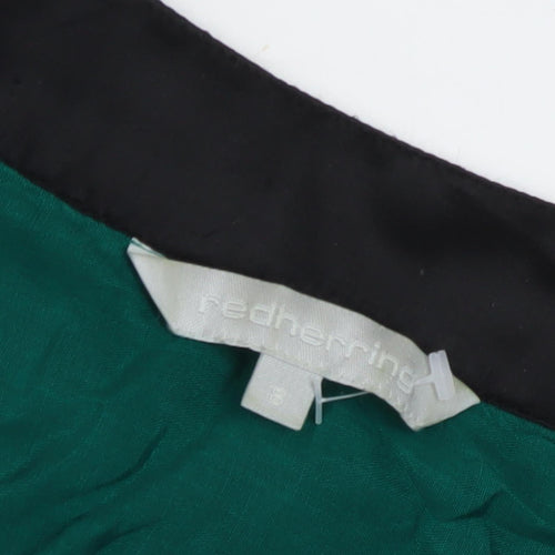 Red Herring Women’s Green Floral Short Shift Dress Size 8