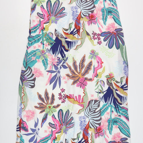 ONLY Women's Multicoloured Floral Slip Dress V-Neck Size 6