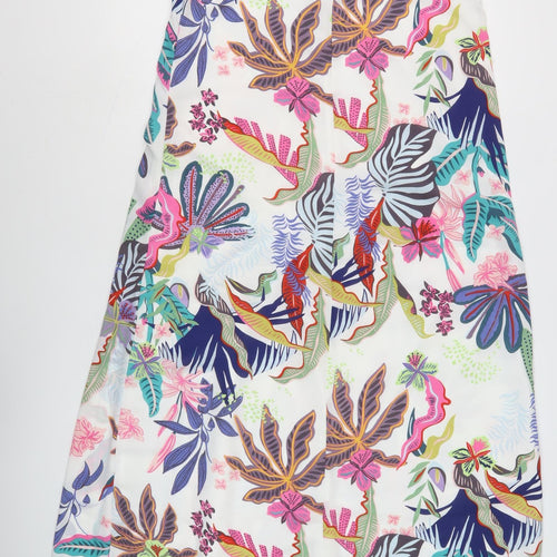 ONLY Women's Multicoloured Floral Slip Dress V-Neck Size 6