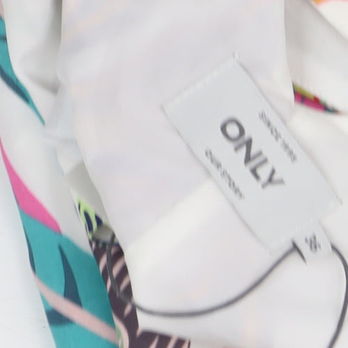 ONLY Women's Multicoloured Floral Slip Dress V-Neck Size 6