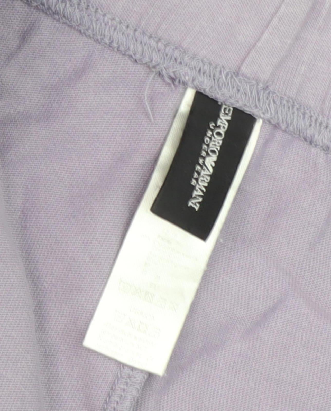 Emporio Armani Women's Purple Lounge Pants M