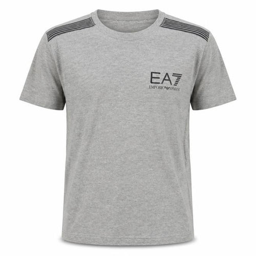 Emporio Armani Grey Men's S T-Shirt with Logo