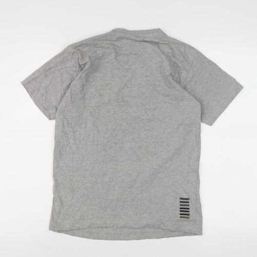 Emporio Armani Grey Men's S T-Shirt with Logo