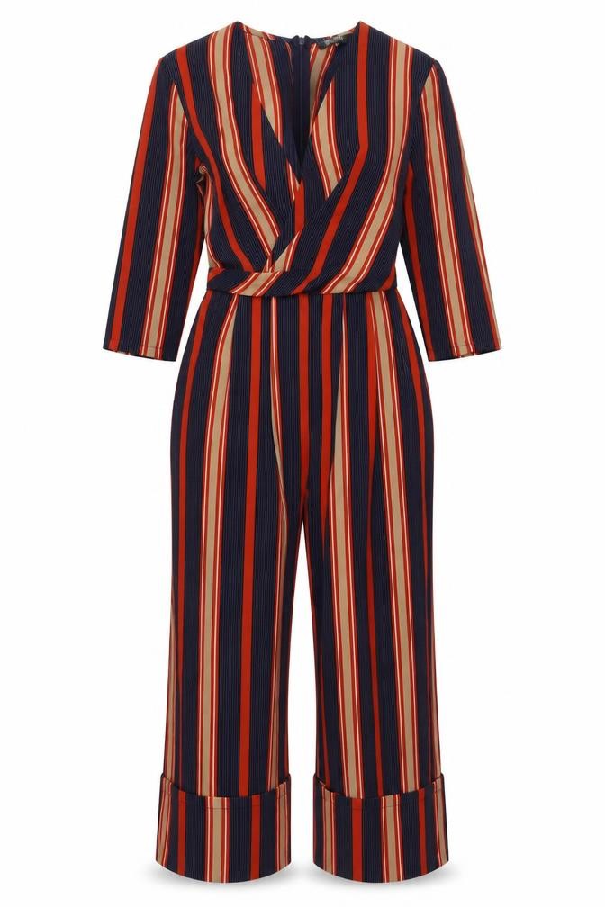 Front view of girls’ on film women's multicoloured jumpsuit, size 8