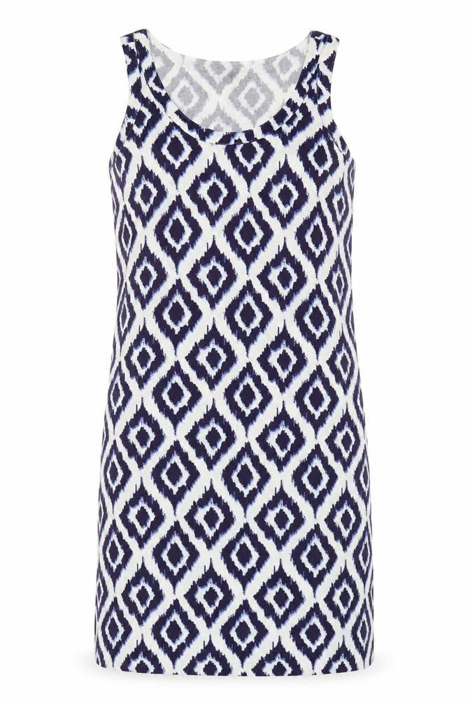 Front view of Marks & Spencer Women's Geometric Shift Dress, S