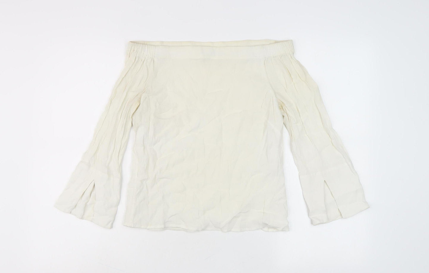 Mint Velvet Women's Ivory Off Shoulder Blouse Size 6