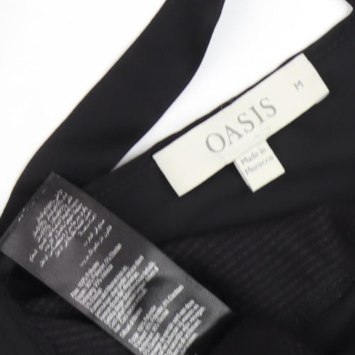 Oasis Women's Black Boat Neck Top - Size M