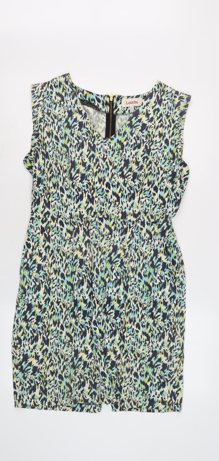 Louche Women's Multicoloured Shift Dress Size 12