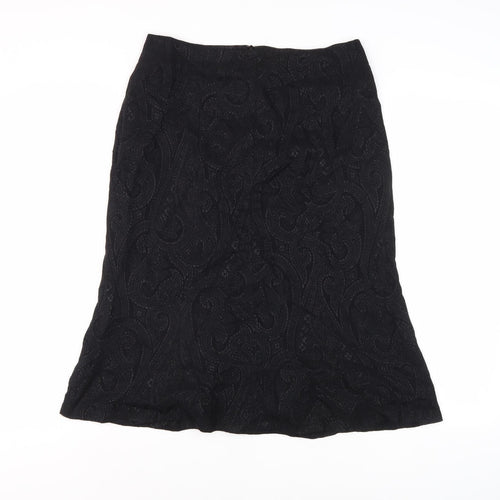 Vicente Romero Women's Black Knee Length Skirt