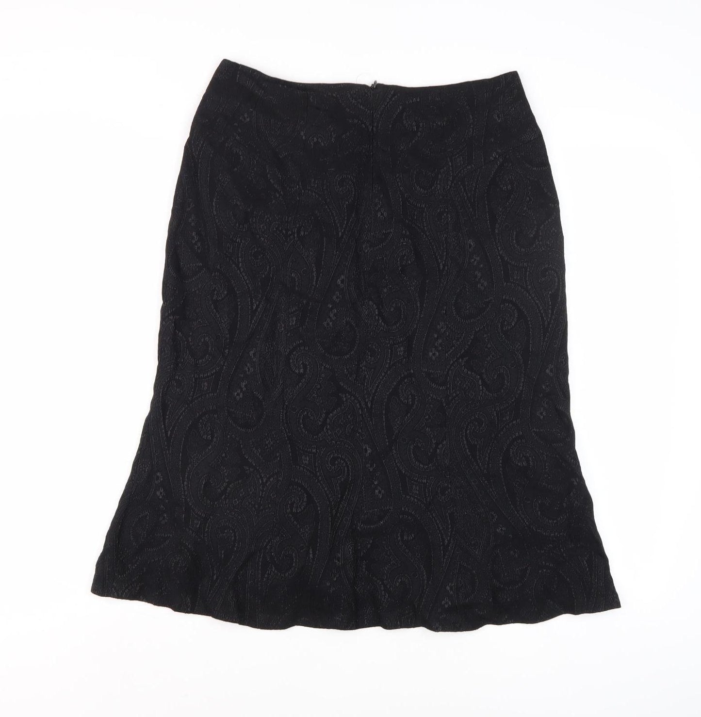 Vicente Romero Women's Black Knee Length Skirt
