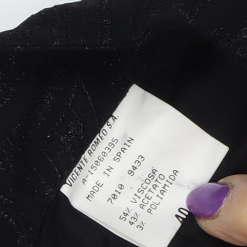 Vicente Romero Women's Black Knee Length Skirt