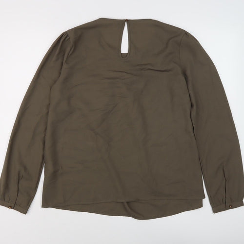 Benetton Women's Brown Long Sleeve Blouse