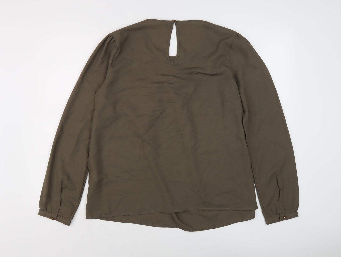 Benetton Women's Brown Long Sleeve Blouse