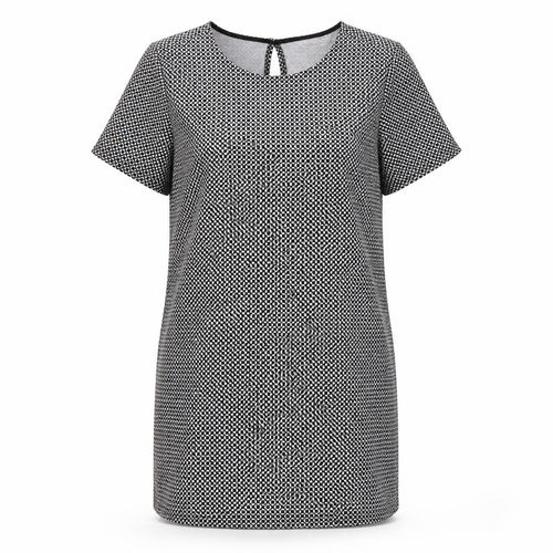 Dorothy Perkins Women's Black Geometric Sheath Dress 12