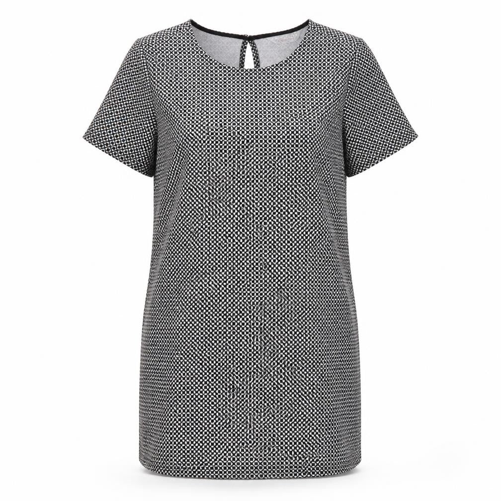 Dorothy Perkins Women's Black Geometric Sheath Dress 12