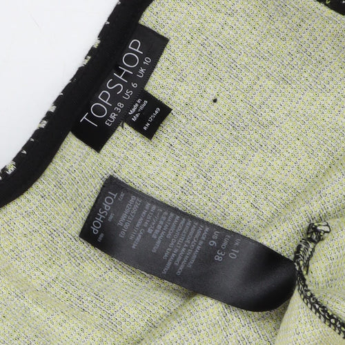 Topshop Women's Multicoloured Size 10 Chevron Dress