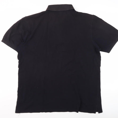 BOSS Men's Black Polo Shirt XL - Cotton Casual Classic