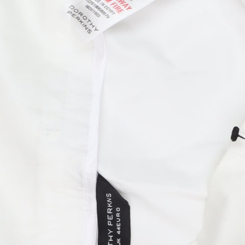 Dorothy Perkins Women White High Rise Casual Skirt 16
