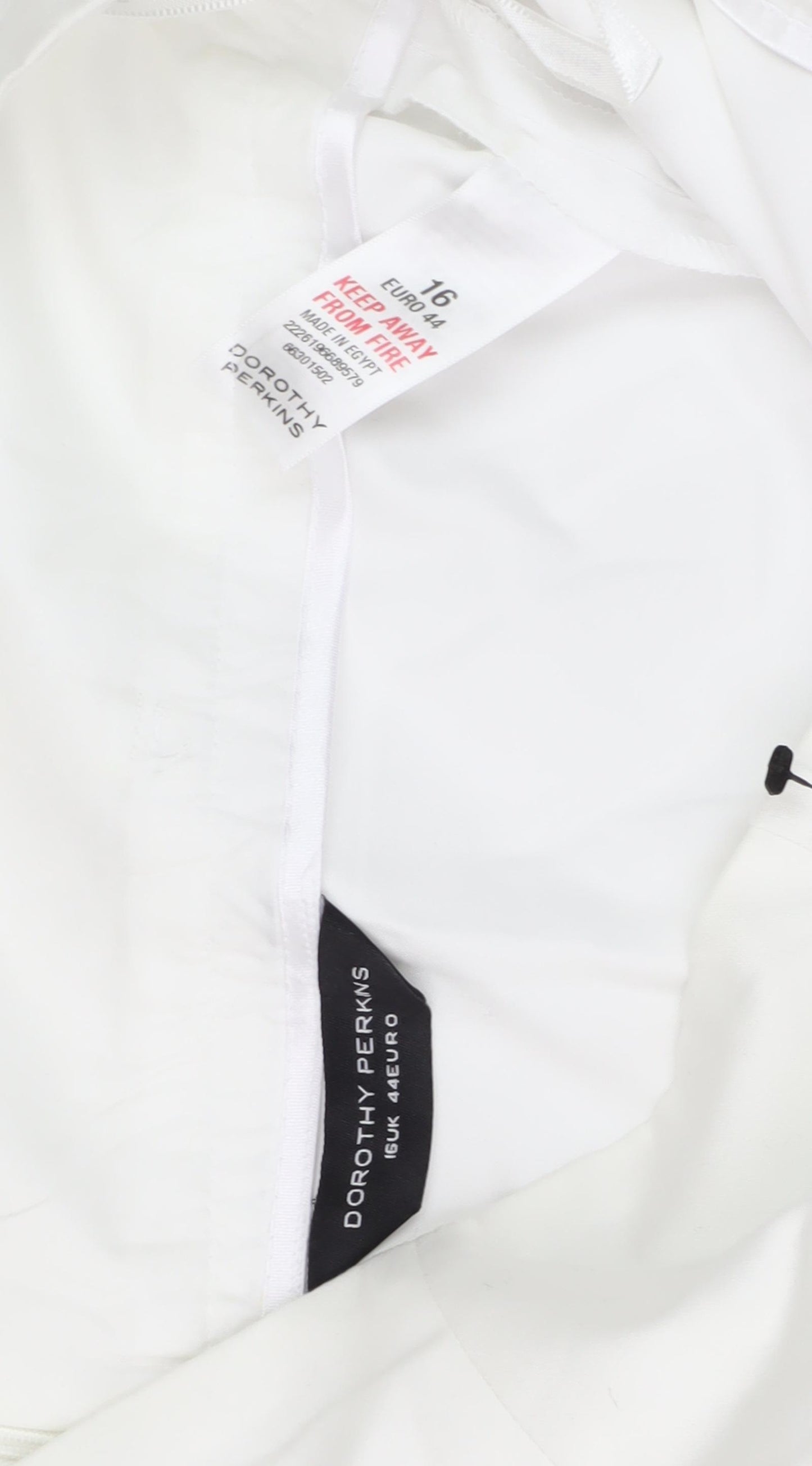 Dorothy Perkins Women White High Rise Casual Skirt 16