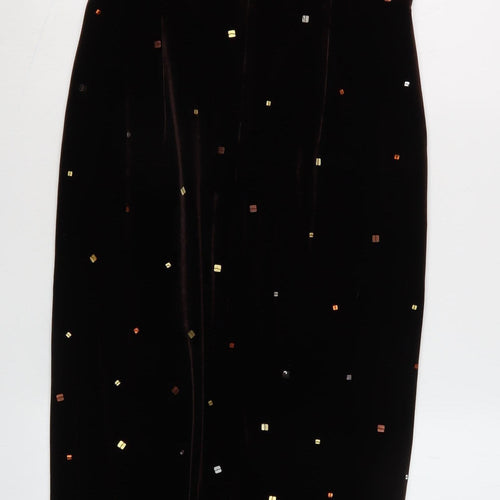 Special Occasions Black Velvet Sheath Dress Size 10