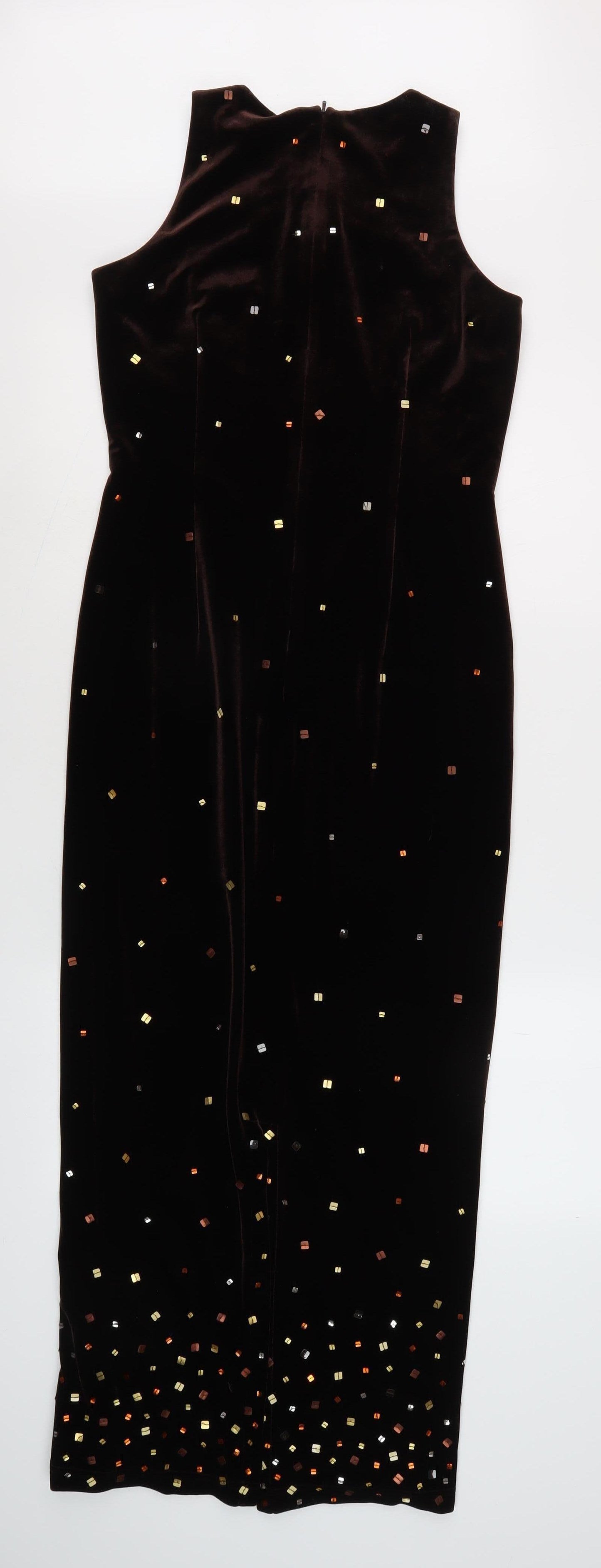Special Occasions Black Velvet Sheath Dress Size 10