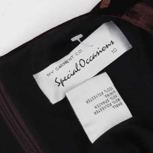 Special Occasions Black Velvet Sheath Dress Size 10
