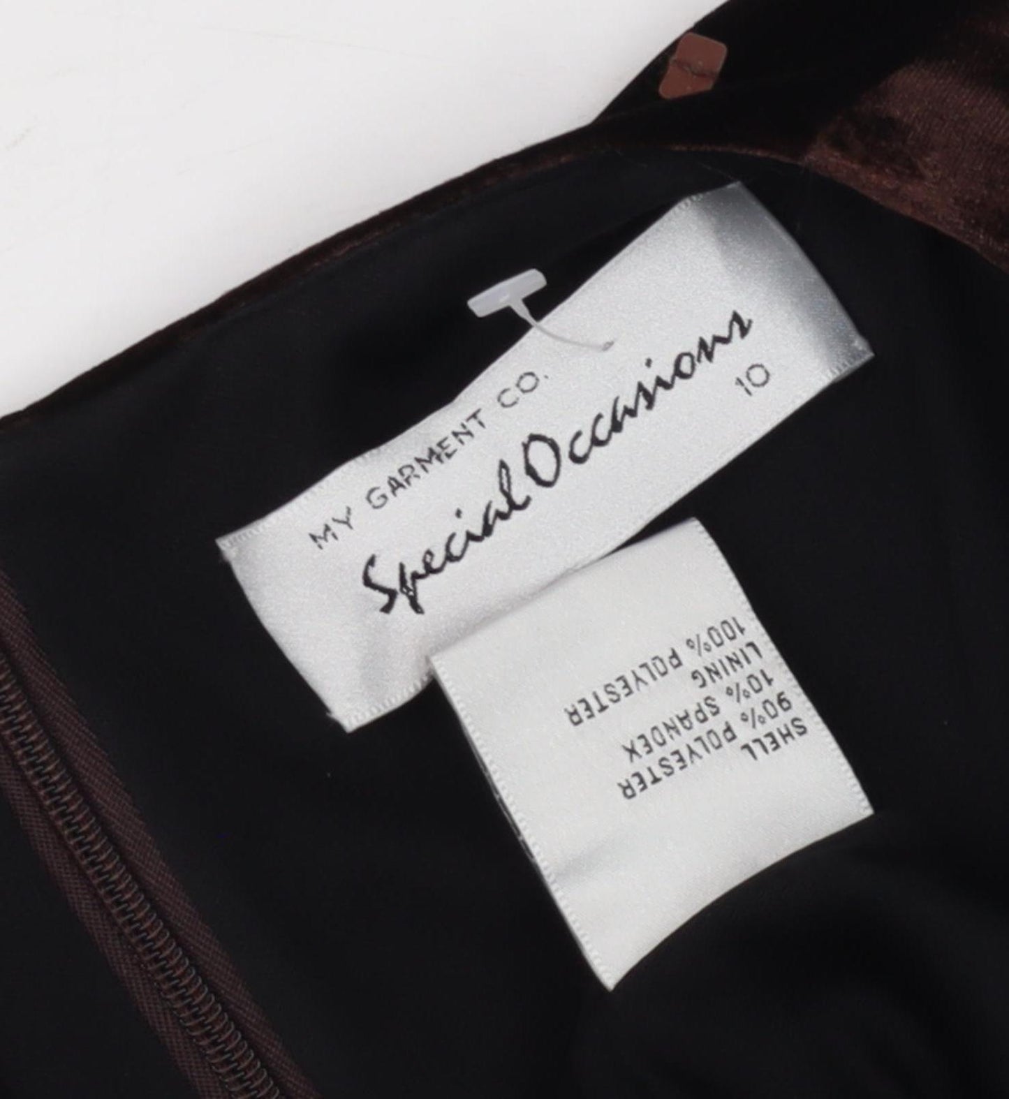 Special Occasions Black Velvet Sheath Dress Size 10