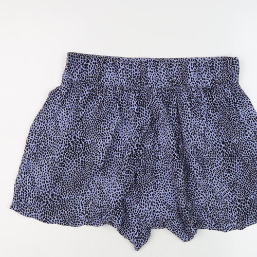 Marks and Spencer Women's Blue Animal Print Shorts