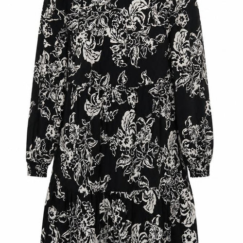 Marks and Spencer Women Black Floral Dress Size 8