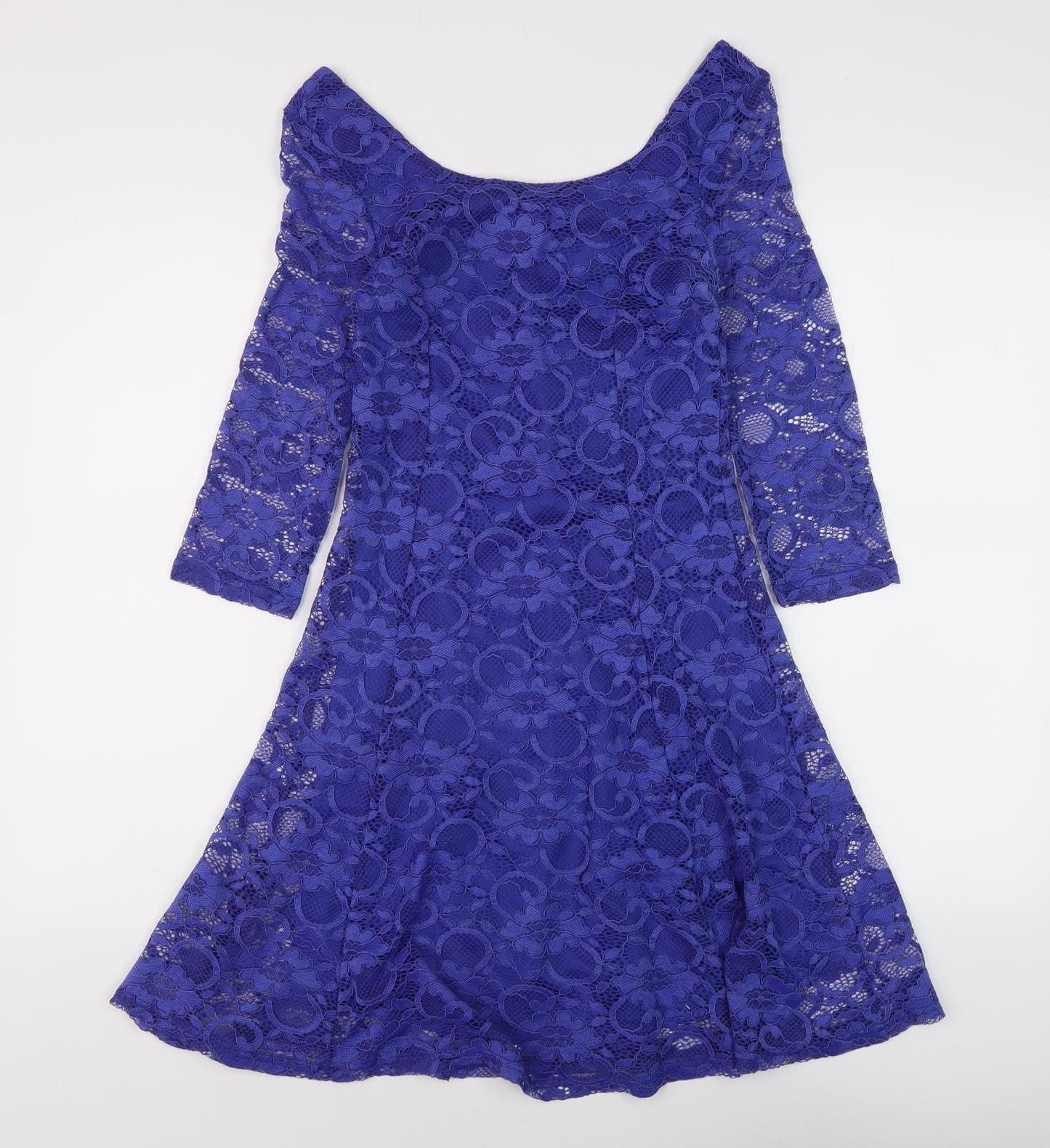 New Look Women's Blue A-Line Party Dress Size 8