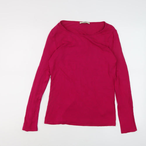 Oasis Women’s Pink Boat Neck T-Shirt Size 8