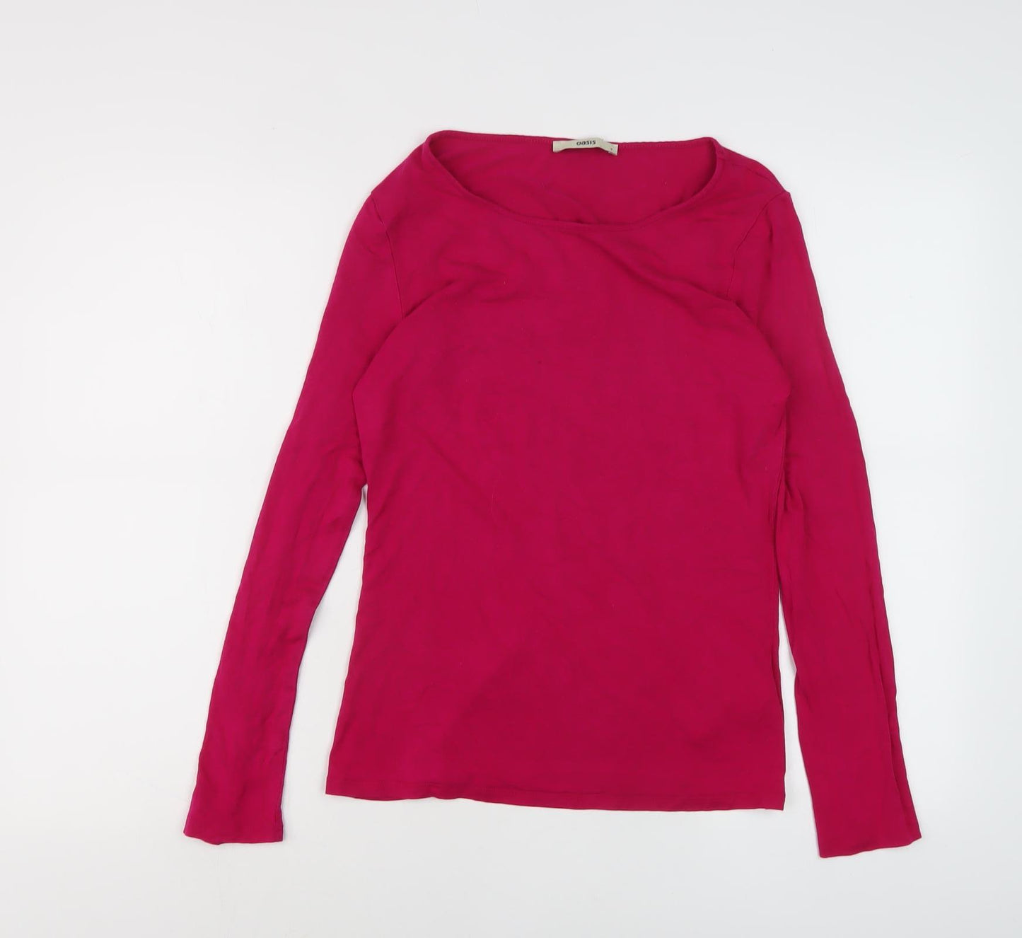 Oasis Women’s Pink Boat Neck T-Shirt Size 8