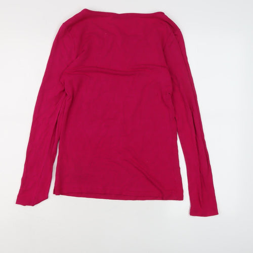 Oasis Women’s Pink Boat Neck T-Shirt Size 8