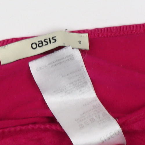 Oasis Women’s Pink Boat Neck T-Shirt Size 8