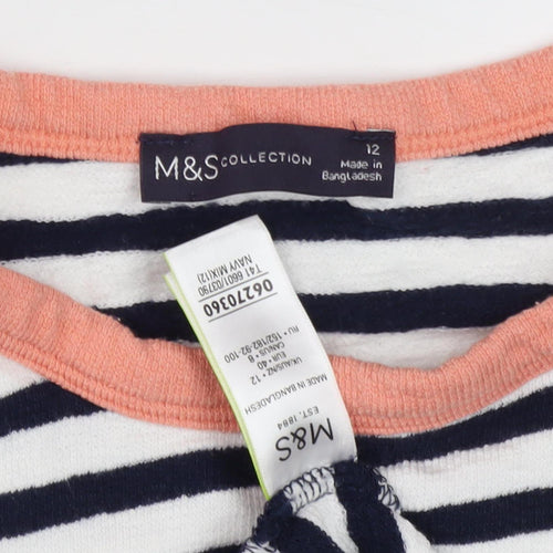 Marks and Spencer Women's Striped T-Shirt Size 12