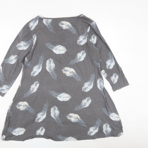 Laura Ashley Women's Grey Feather Tunic, Size 12