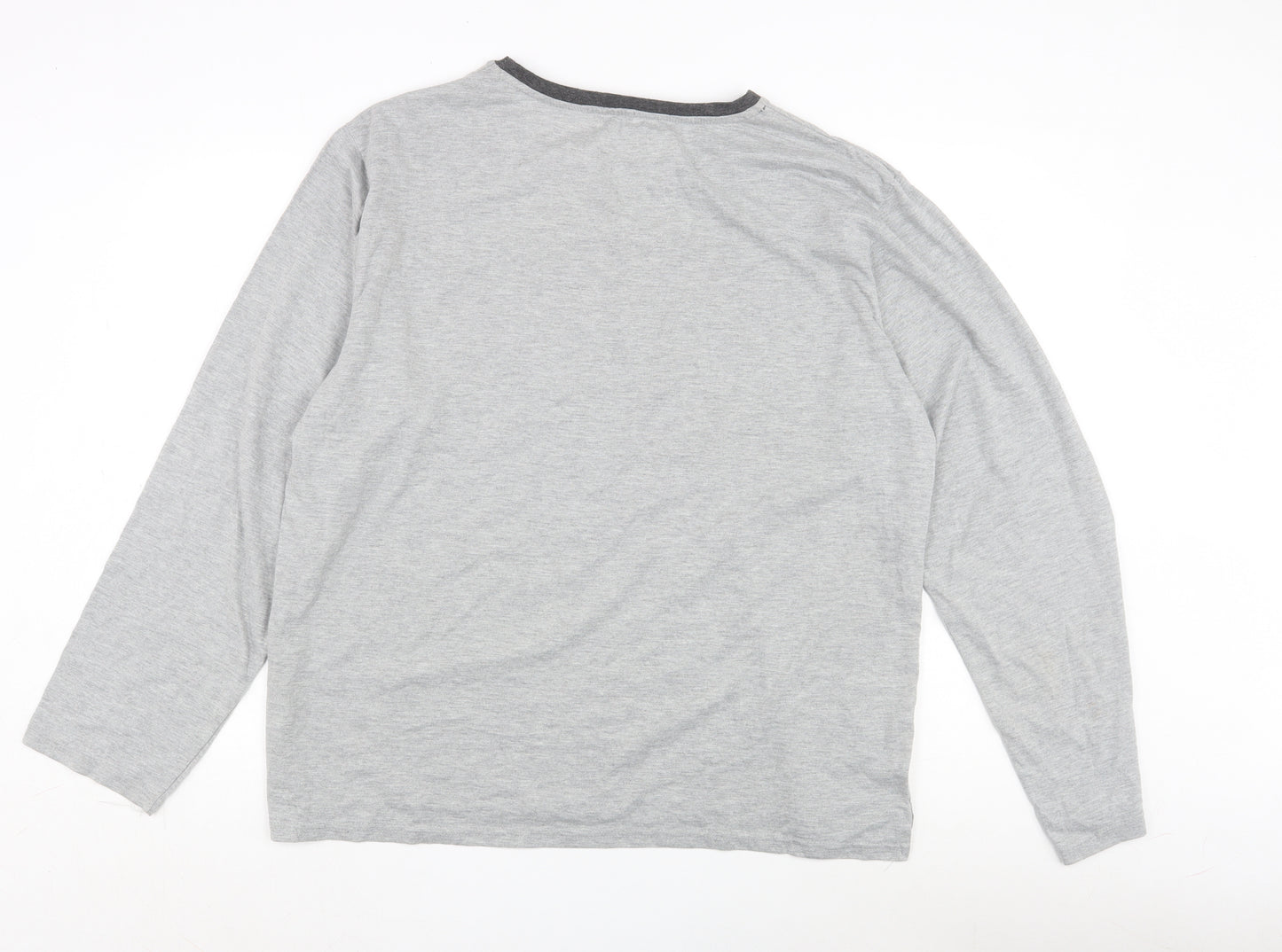 The White Company Men's Grey Long Sleeve T-Shirt L