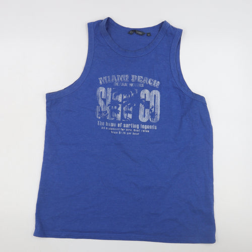 Lee Cooper Men's Blue Sleeveless Surf T-Shirt XL